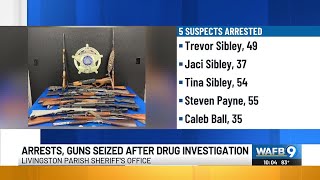 5 arrested, guns seized following investigation into illegal marijuana distribution network, depu...