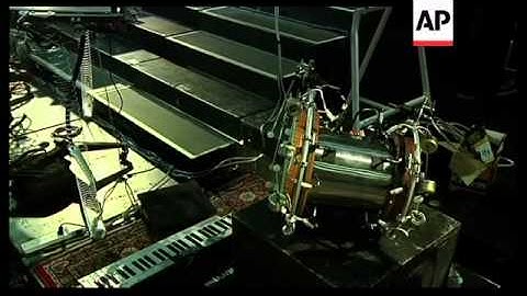 California art students jamming with musical robots