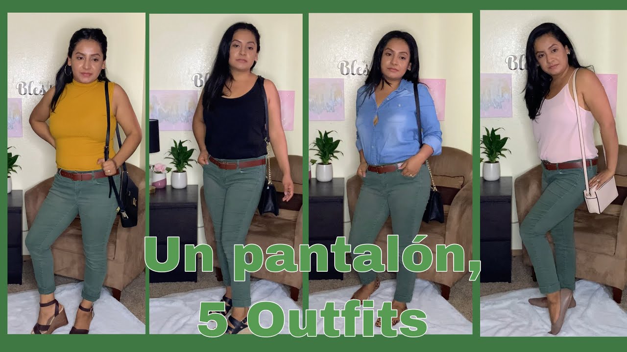 Como combinar pantalon de color VERDE militar | TENDENCIAS 2020 de Moda  casual mujer - YouTube