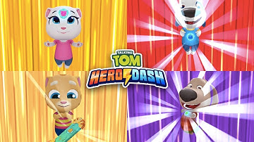 Talking Tom Hero Dash RESCUE ALL HEROES Android iOS Gameplay