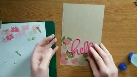 Sketchy Flowers (almost) One Layer Card