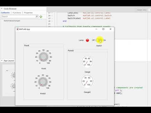 How to program Gauge and Switch in Matlab | Instrumentation components ...