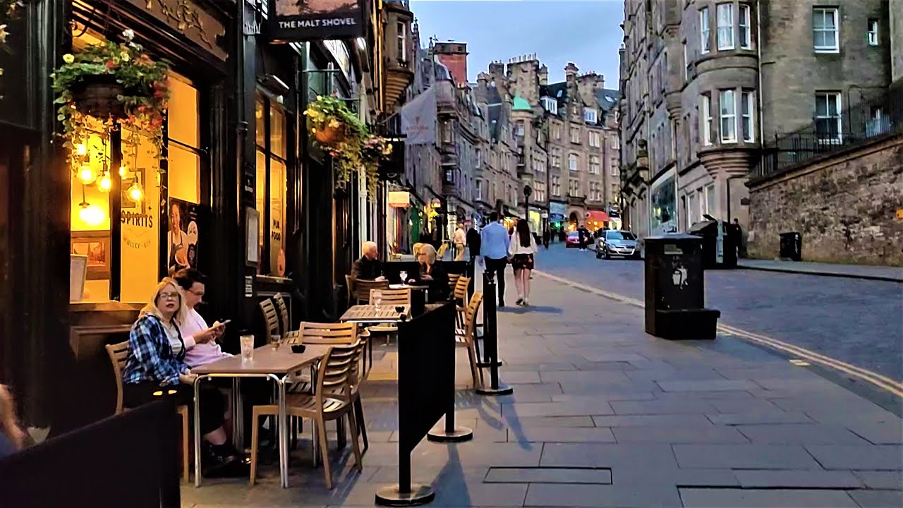 Scotland at Night Walking through amazing Edinburgh Streets YouTube