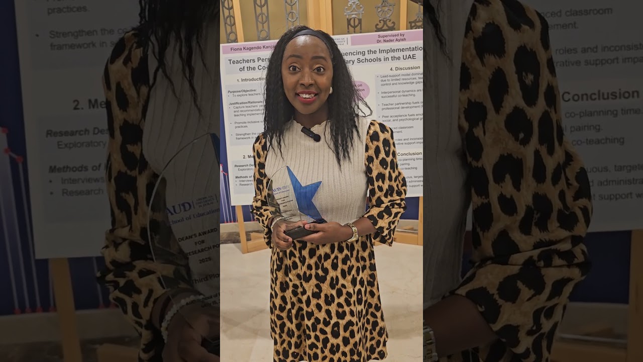 3rd Place Winner – Fiona | AUD School of Education Poster Presentation 2025