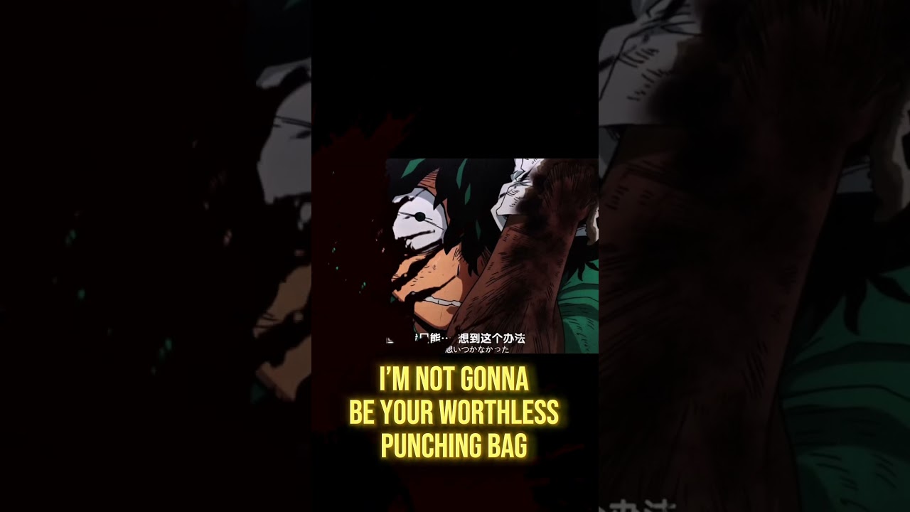 When People Doubt You… Play This Deku Quote 🔥 #anime #motivation