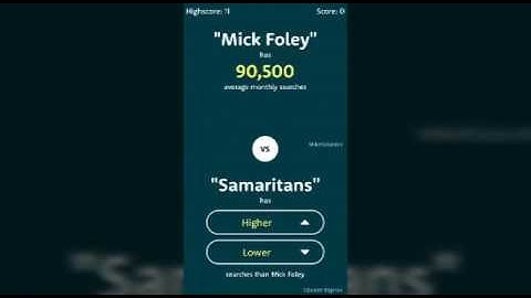 The Higher Lower Game Gameplay for android