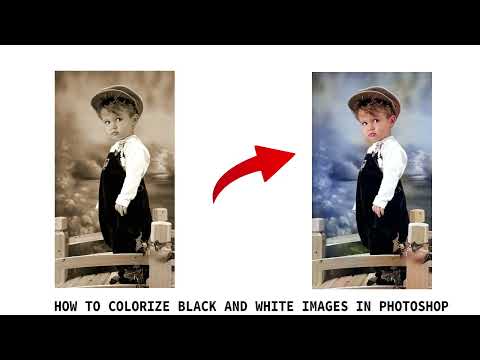 How to Colorize Black and White Images in Photoshop @TapashEditz