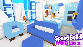 TINY HOME  *ICE BLUE* ️ SPEED BUILD ADOPT ME Roblox House Home