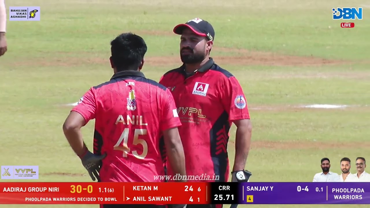 DAY 5 || MATCH NO 1 || PHOOLPADA WARRIORS VS AADIRAJ GROUP NIRM || VVPL 2026 b