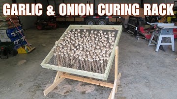 DIY garlic and onion curing/drying rack