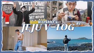 [ohhoho🧳]Jeju Island Winter Travel Vlog🍊🌴 Part 1 l Hot cafe&resto tour l Seogwipo.Hanlim.Hyeopjae