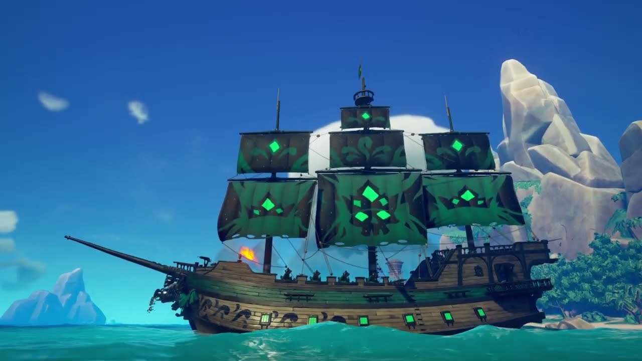 Barbossa1978 shows you that Sea of Thieves 💚👑🖤 False King´s Ransom 🖤👑💚 Ship Set