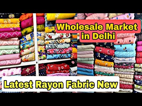 Latest Rayon Fabric New||Rayon Fabric Print !!Wholesale Market in