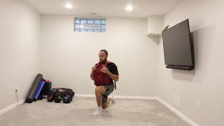 Backpack Front Loaded Reverse Lunge