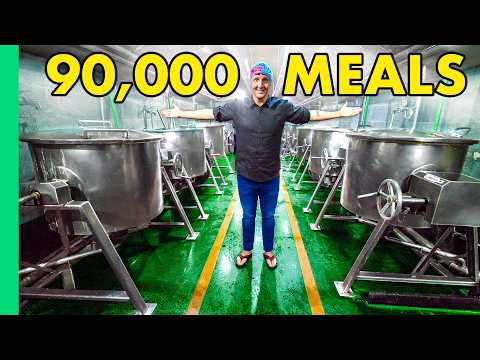 How India Cooks 90,000 Meals in Three Hours!! India's MEGA KITCHEN!!!