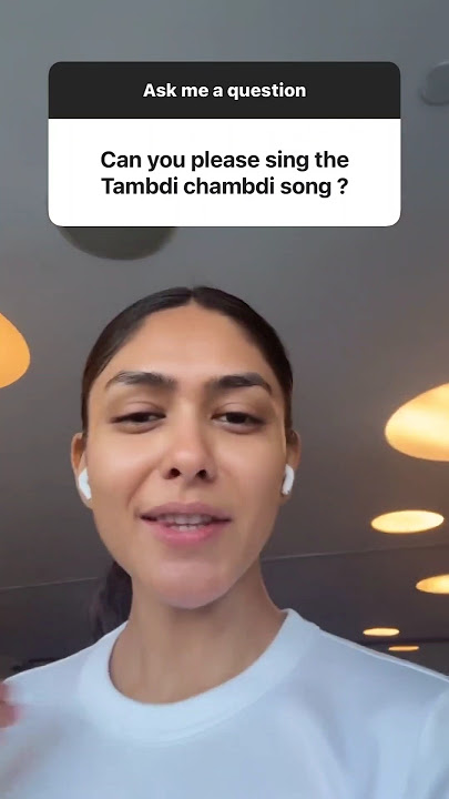#mrunalthakur singing the VIRAL Tambdi Chamdi song is 🤌 #galattaindia #shorts