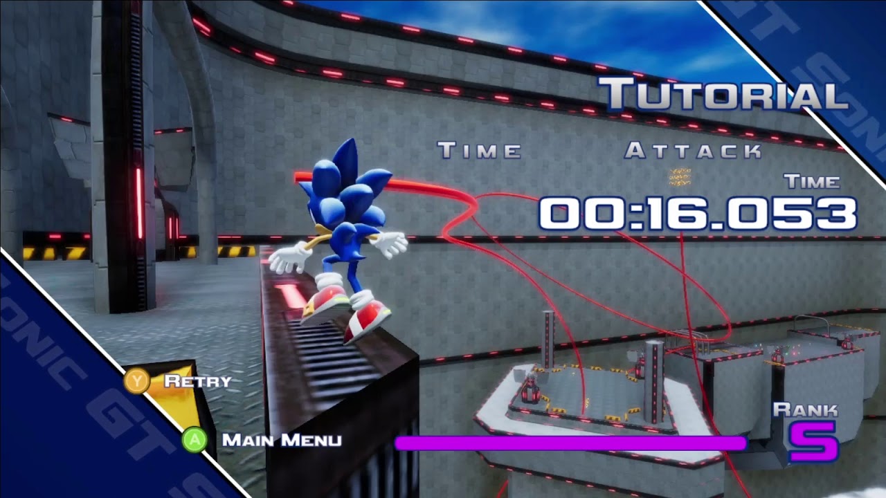 Sonic GT (Speedrun)|Modern Sonic|Tutorial|16.5 (Obsolete)