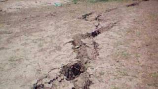 ground damage caused by 7.2EQ in Mexicali, Mexico