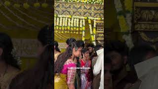MadhuPriya Full busy In Her Sister wedding Folk Singer #shorts #wedding #trending #viralvideo
