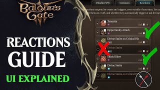 Baldur's Gate 3 Guide to Reactions & UI - Must Know Tips For All Players