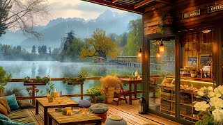 Smooth Jazz Relaxing Instrumental Music to Heal Anxiety🍀 Spring Cozy Coffee Shop Ambience For Study
