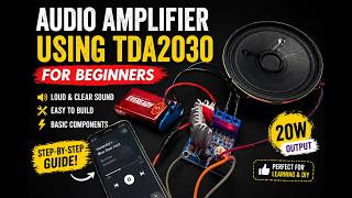 How to Make a Music Player with TDA2030A | Beginner Friendly Project #electronicsproject #musicplay