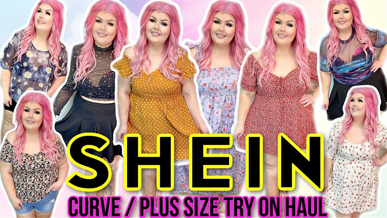 HUGE Shein Curve Plus Size Try On Haul 🌸🍃 Spring 2021 - YouTube