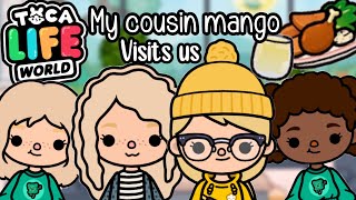 My cousin mango visits us | Vlogs with Gaby and Ava | Vlog#41 | Toca life world