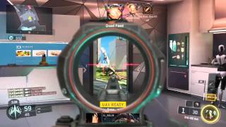 Split quad feed. Choke