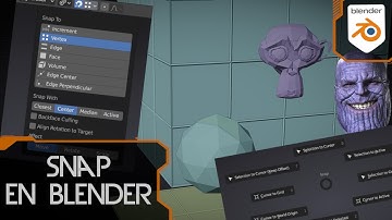 Snap/Alinear en Blender - Tutorial Blender