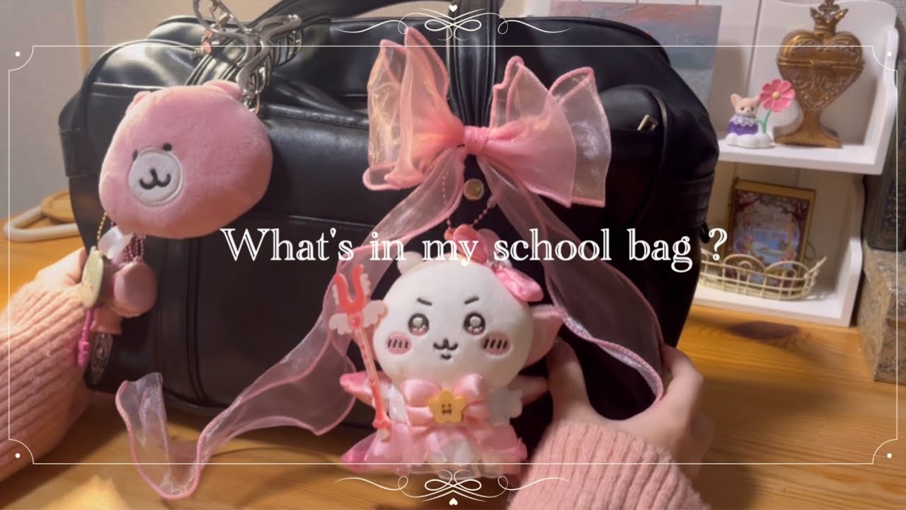 【What's in my school bag?】オタク高校生のスクバの中身紹介🎀˖⁺/高2