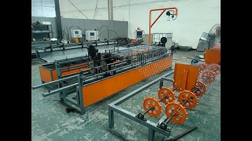 full automatic diamond mesh fencing machine/single wire full automatic chain link fence machine