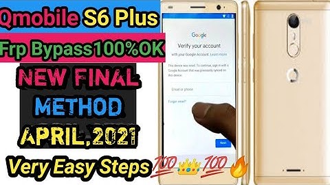 Qmobile S6 Plus Frp Bypass New Final Method April,2021|Simple Steps And Very Easy Method.