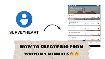 How to create bio form in 2 minutes using Surveyheart app || Must watch till the end👍🏻🔥