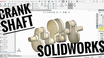 solidworks tutorial crankshaft #3dmodeling #solidworks #mechanicalengineering #engine #cad