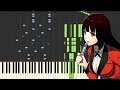 Kakegurui/賭ケグルイ OP - Deal with the devil (piano arrangement)