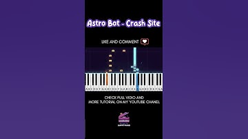 Astro Bot - Crash Site #piano #pianoeasy #pianotutorial #pianocover #pianomusic #astrobot