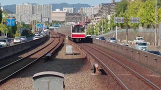 北大阪急行電鉄 桃山台駅に到着する10A系 1824F なかもず行き