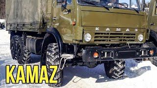 KAMAZ / КАМАЗ ЗАСТРЯЛ НА СНЕГУ. ГРУЗОВИК КАМАЗ НЕ СМОГ ПРОЕХАТЬ ЭТОТ СНЕГ