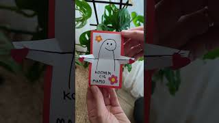 Obejrzyj cały tutorial na kanale jak zrobić taką kartkę na dzień Mamy