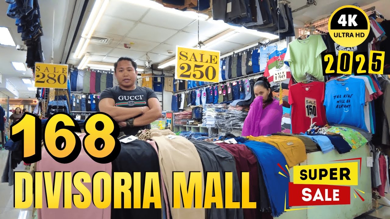 [4K] 168 SHOPPING MALL - DIVISORIA MALL TOUR 2025 I MANILA PHILIPPINES