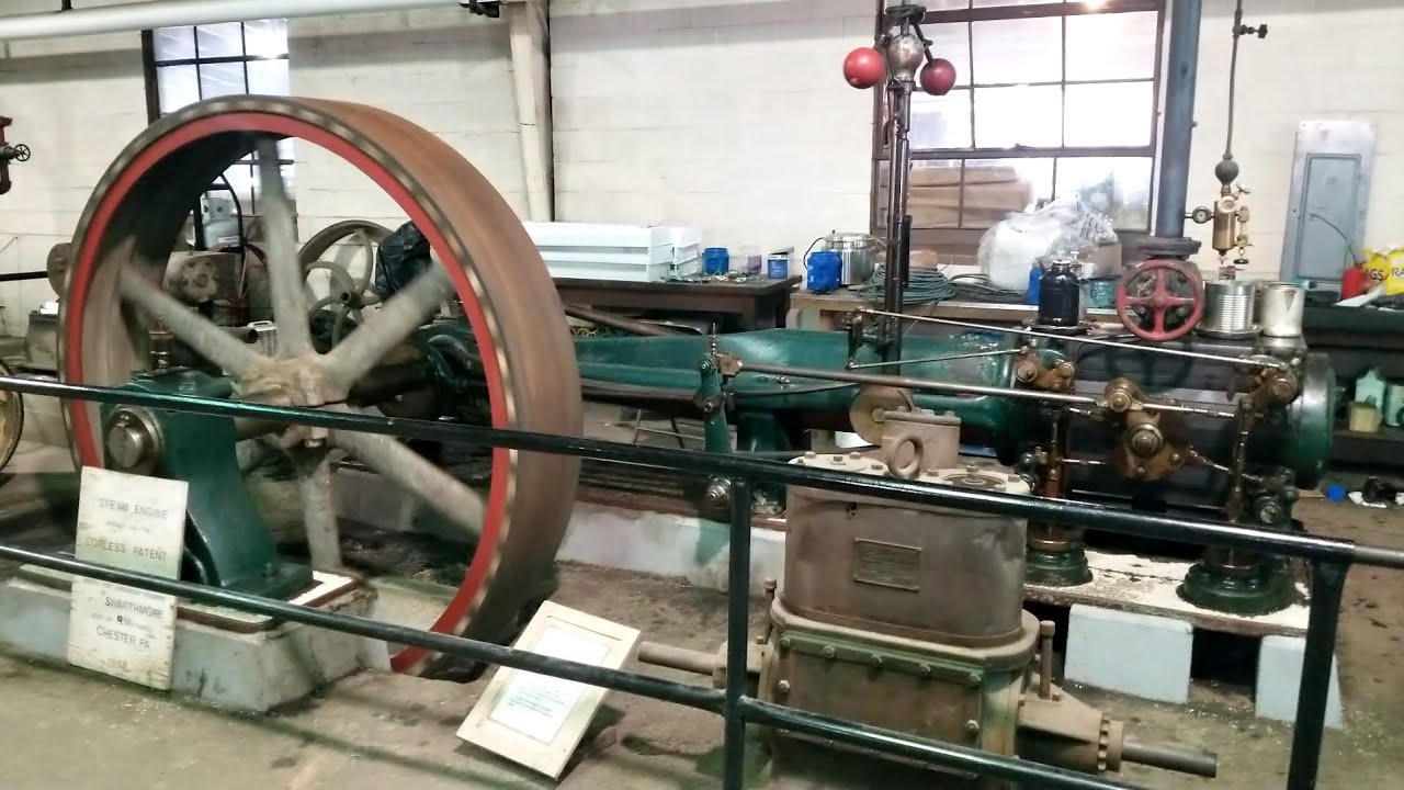 Steam Engine Running Stationary steam engines running - YouTube
