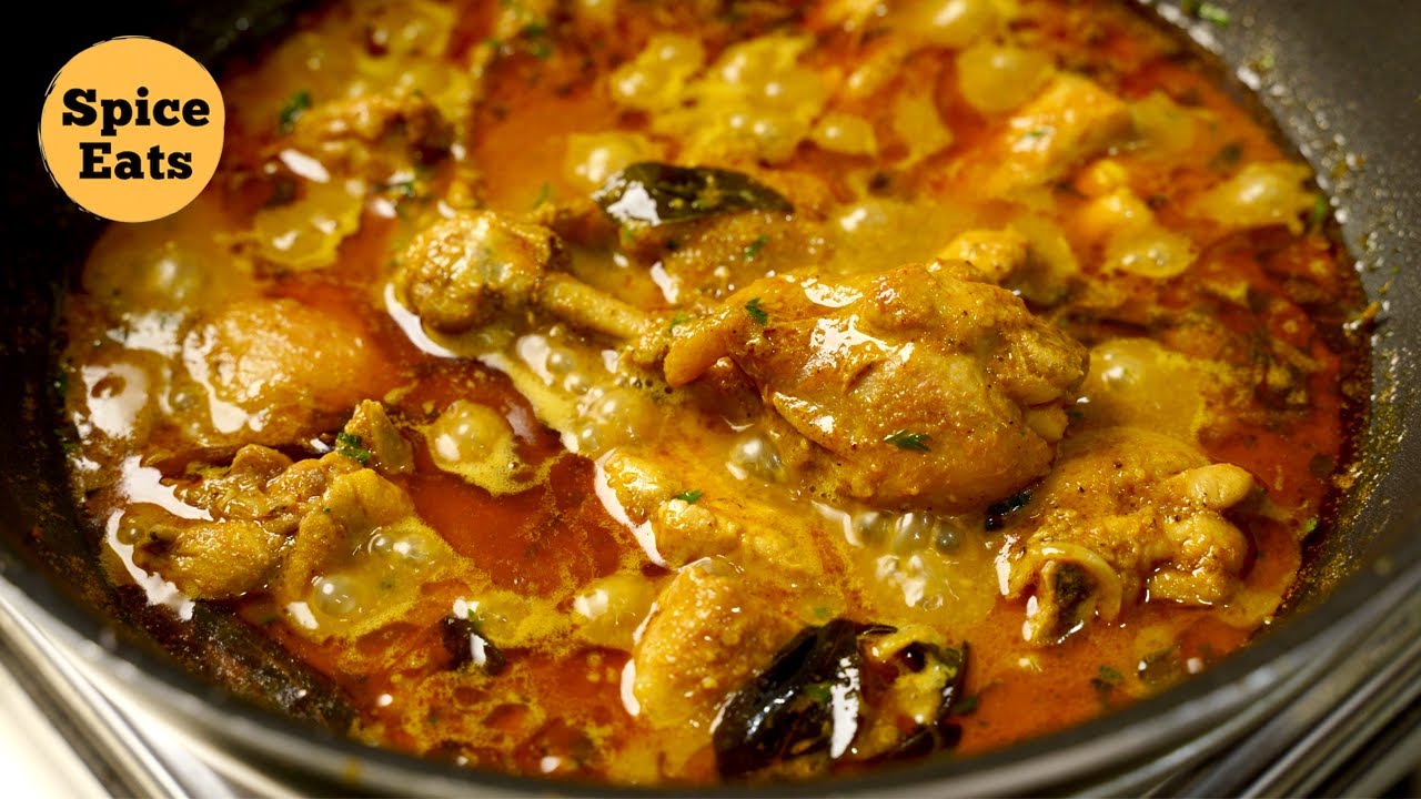 KERALA STYLE CHICKEN CURRY | COCONUT GRAVY CHICKEN