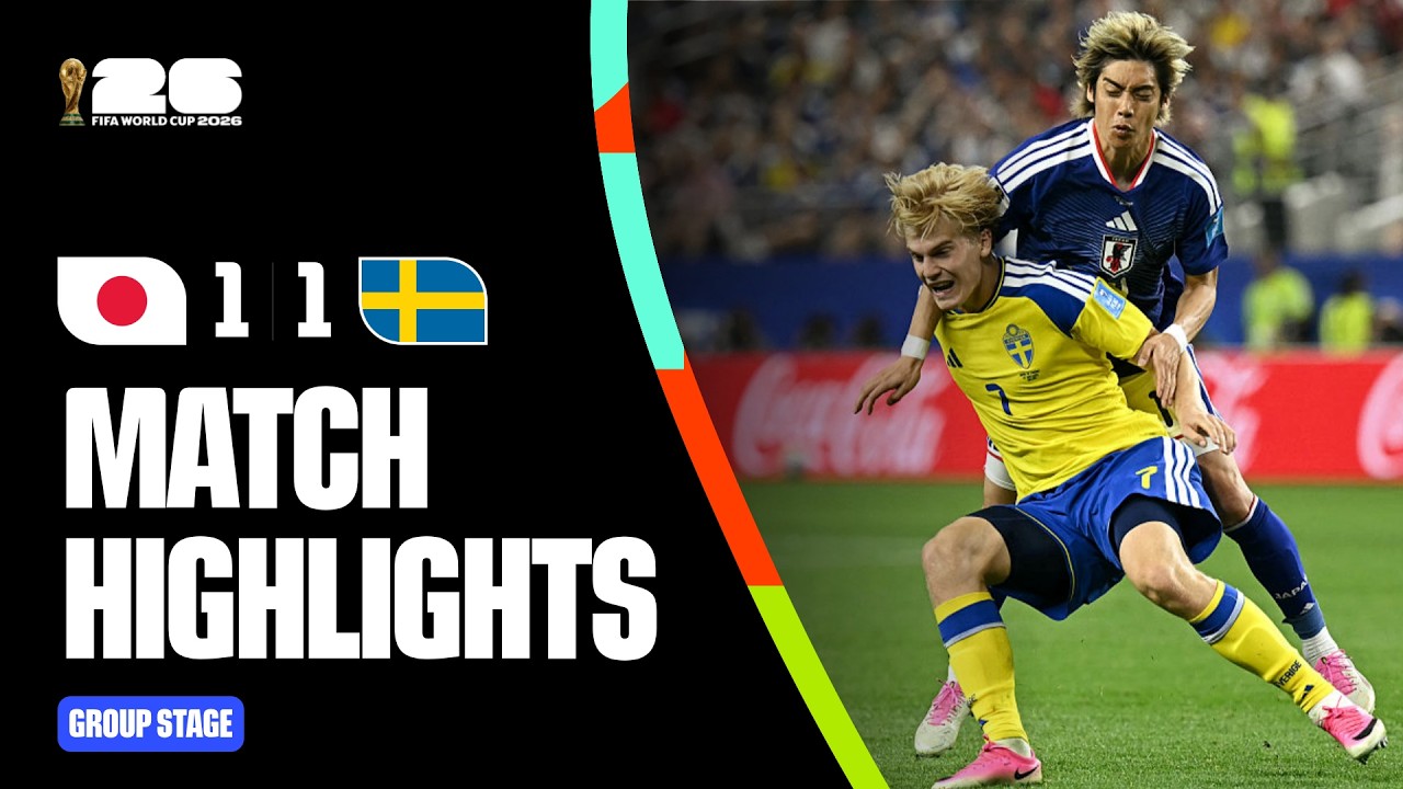 Resumen: Highlights | Japan 1-1 Sweden | FIFA World Cup 2026™