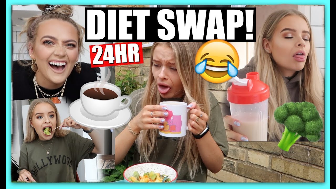 SWAPPING DIETS WITH SOPH FOR 24HRS!! | EmmasRectangle