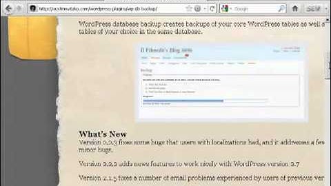 Wordpress 3.2 - How to Create Backups for Your WordPress Blog