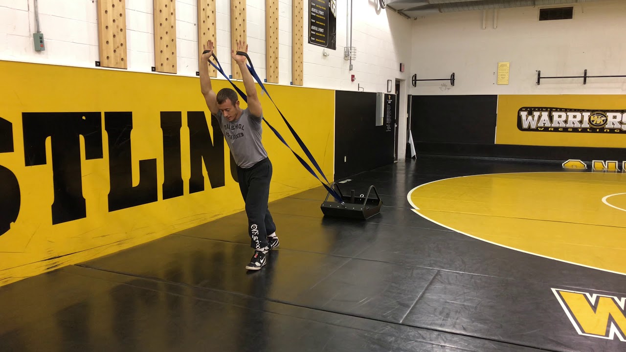 Wrestling Sled Technique Overhead Walks YouTube