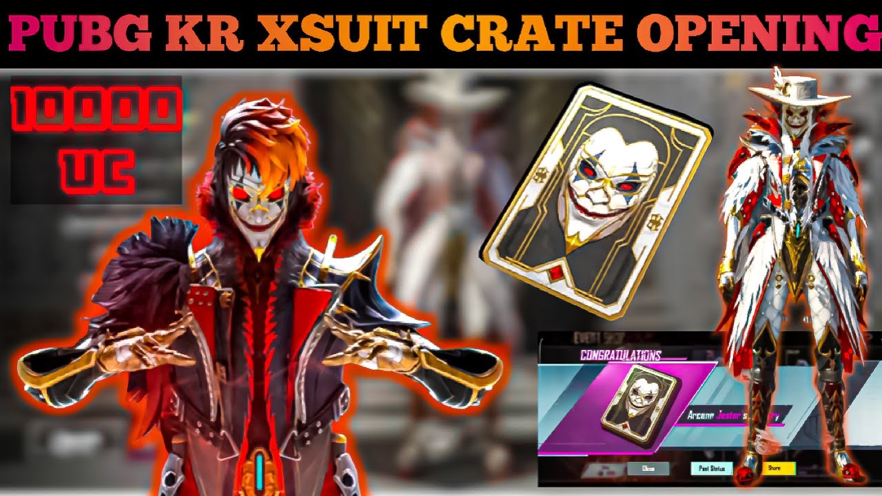 10000 UC CRATE OPENING PUBG KOREA | JESTER XSUIT PUBG KR | PART 1 - YouTube