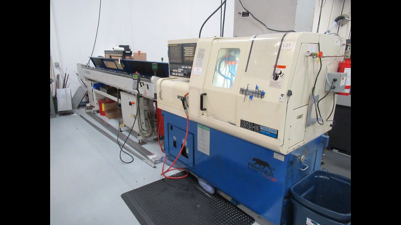 Machines Used | Tsugami BS19-III CNC Swiss Type Screw Machine with