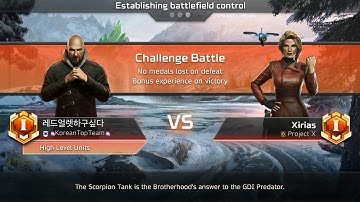 C&C Rivals: Against high level as Artillery decks, with Kane emotes opponents :D